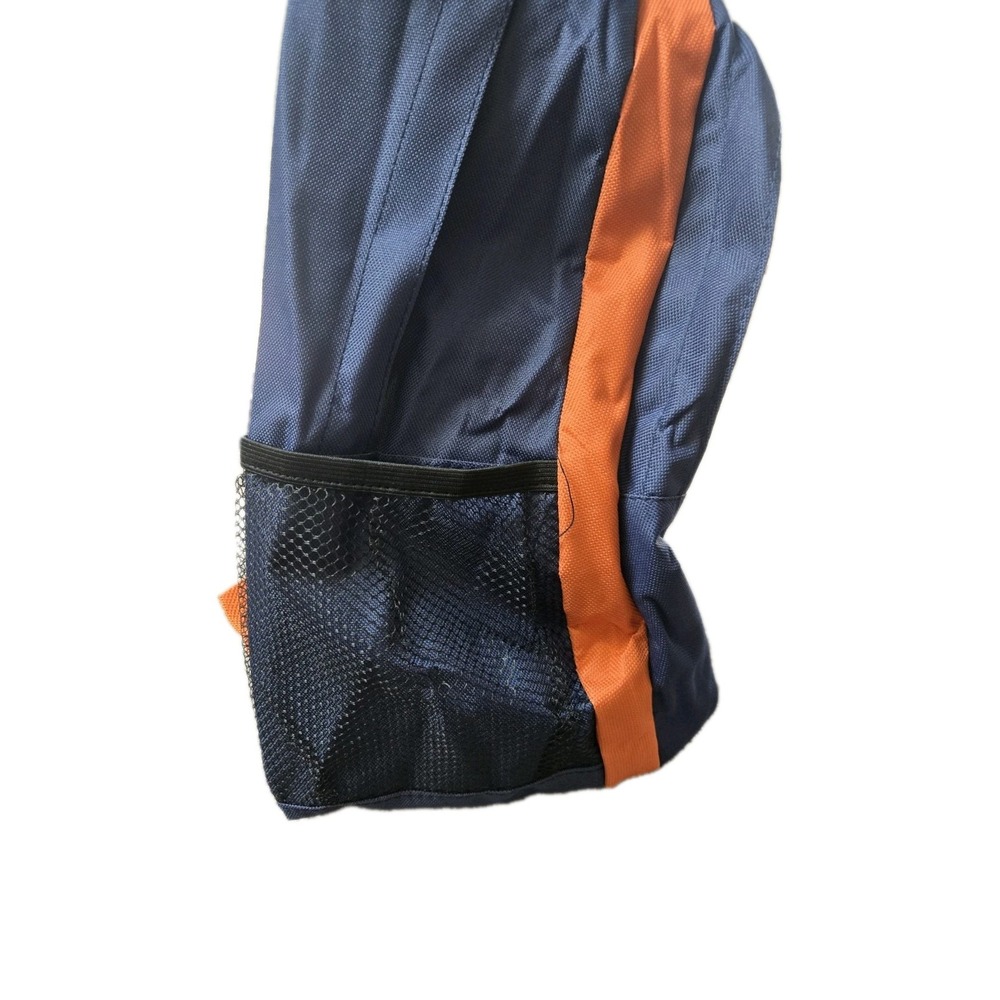 17 Inch Kids Orange And Blue Backpack With Side Pockets - Picture 7 of 7